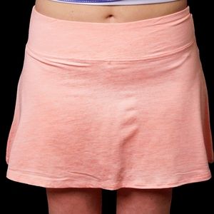 NWT FILA Essentials Flounce Tennis Gym Active Skirt Skort Small Peach Orange